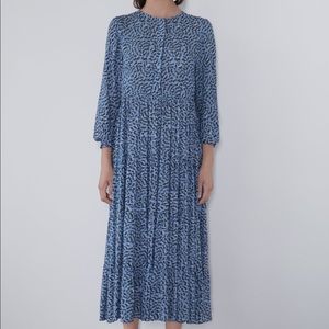 Zara long printed dress